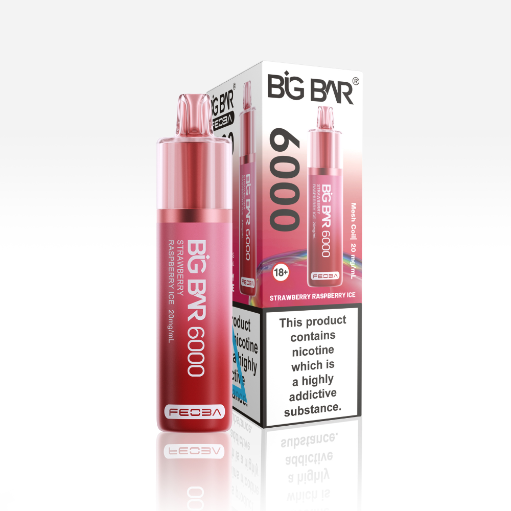 Feoba Big Bar 6000 Strawberry Raspberry Ice