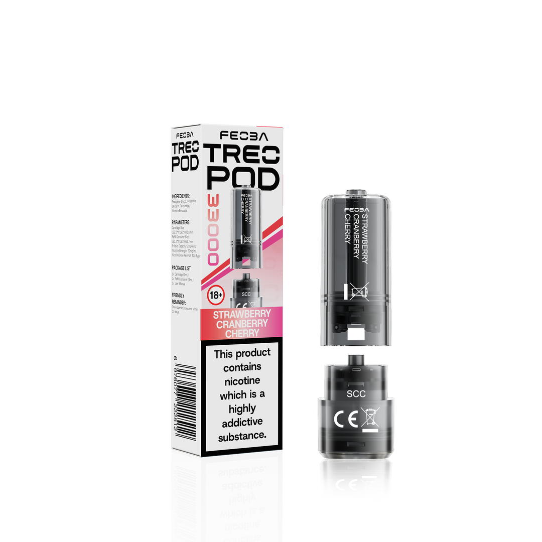 Feoba Treo 33000 Pod Strawberry Cranberry Cherry