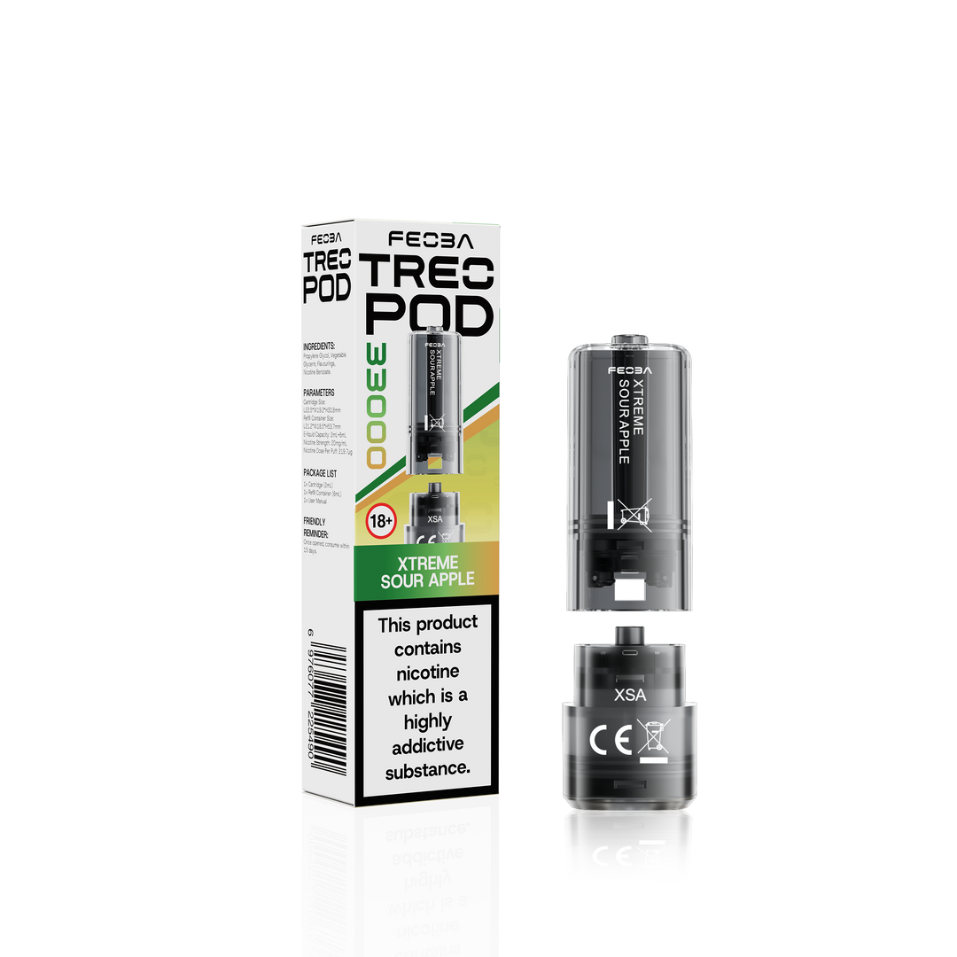 Feoba Treo 33000 Pod Xtreme Sour Apple