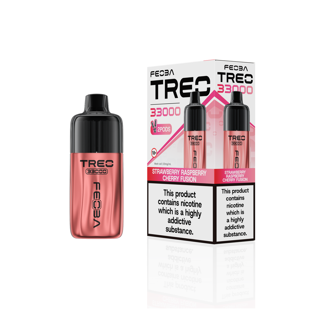Feoba Treo 33000 Strawberry Raspberry Cherry Fusion